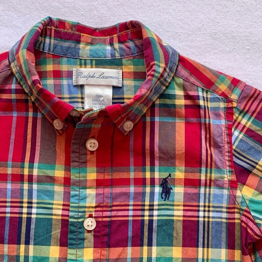 Ralph Lauren kids fabric plaid